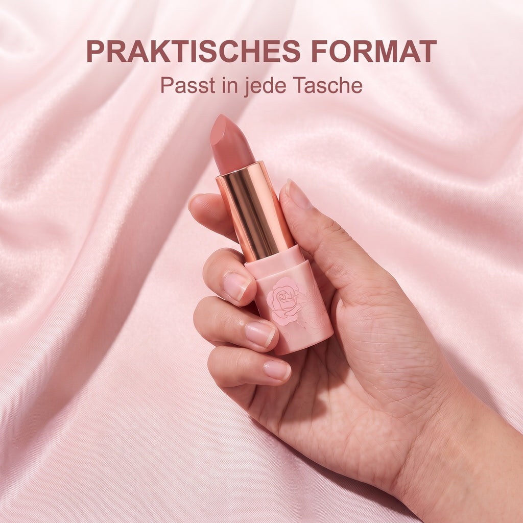 Srichand Enchanted Charming Satin Matte Lipstick 3.5 g | 01 Nude Command | Practical size
