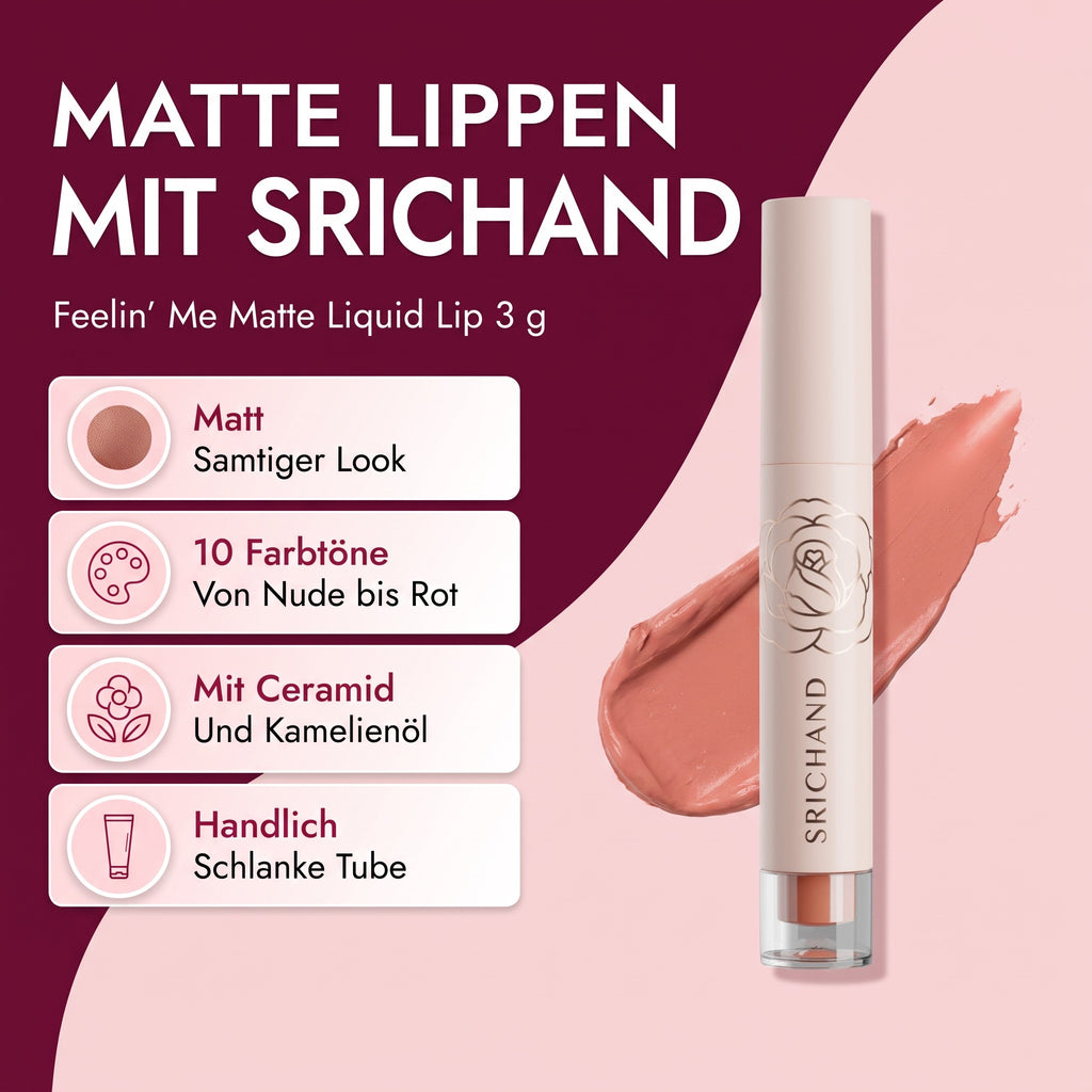 Srichand Feelin Me Matte Liquid Lip 3 g | Benefits
