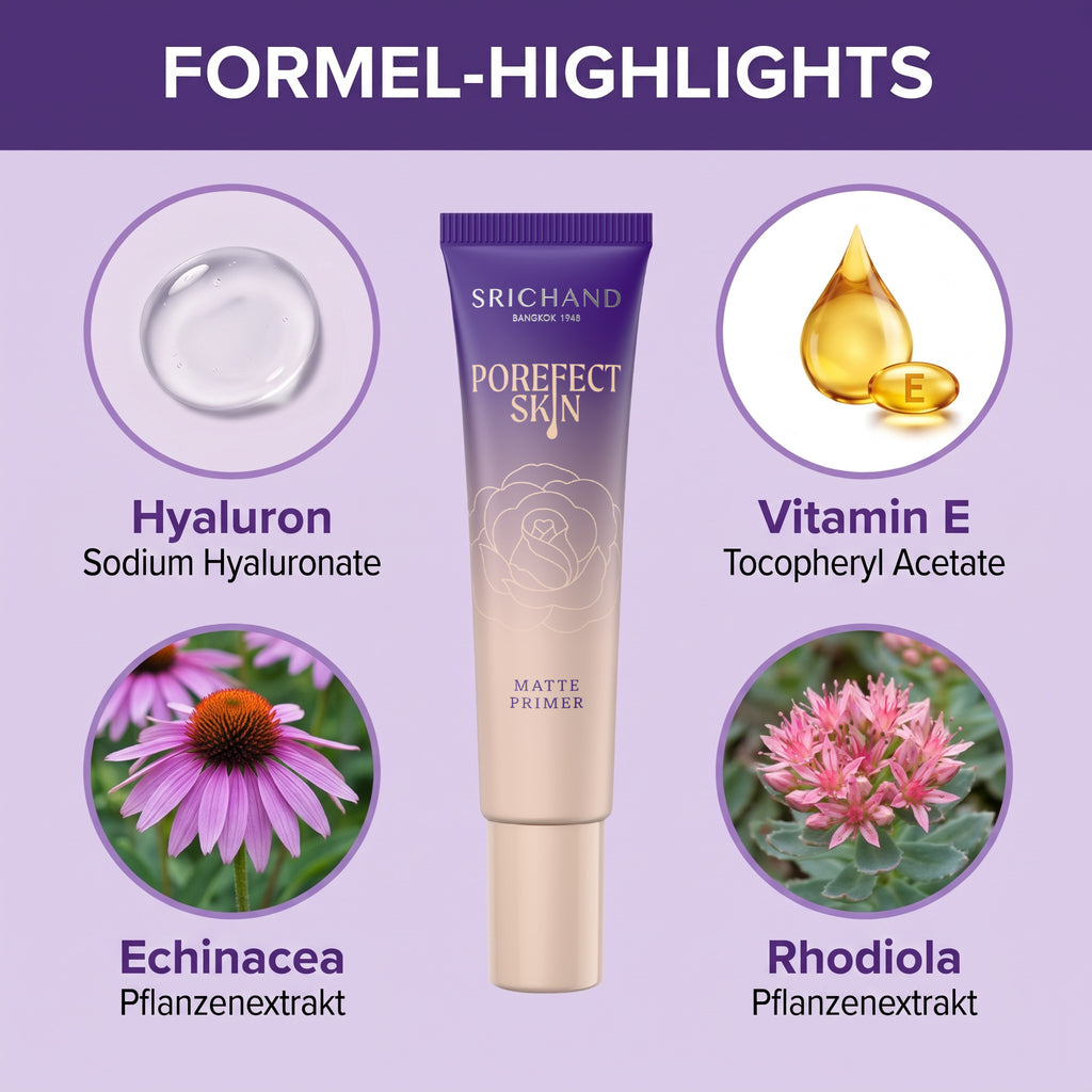 Srichand Porefect Skin Matte Primer 15 g | Formula highlights
