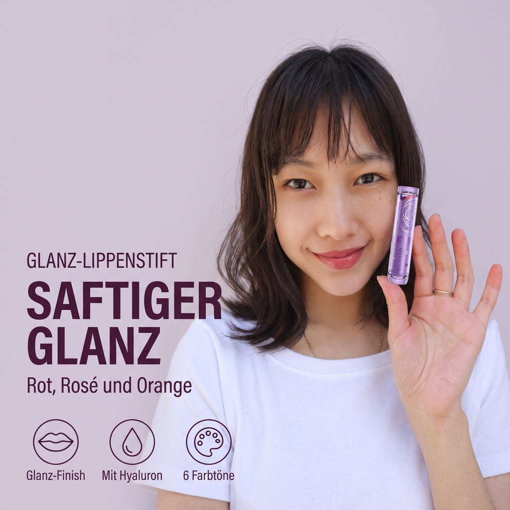 Srichand Rise & Shine Plumping Lipstick 3 g | Model mit Produkt