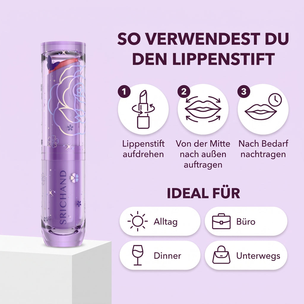 Srichand Rise & Shine Plumping Lipstick 3 g | So verwendest du