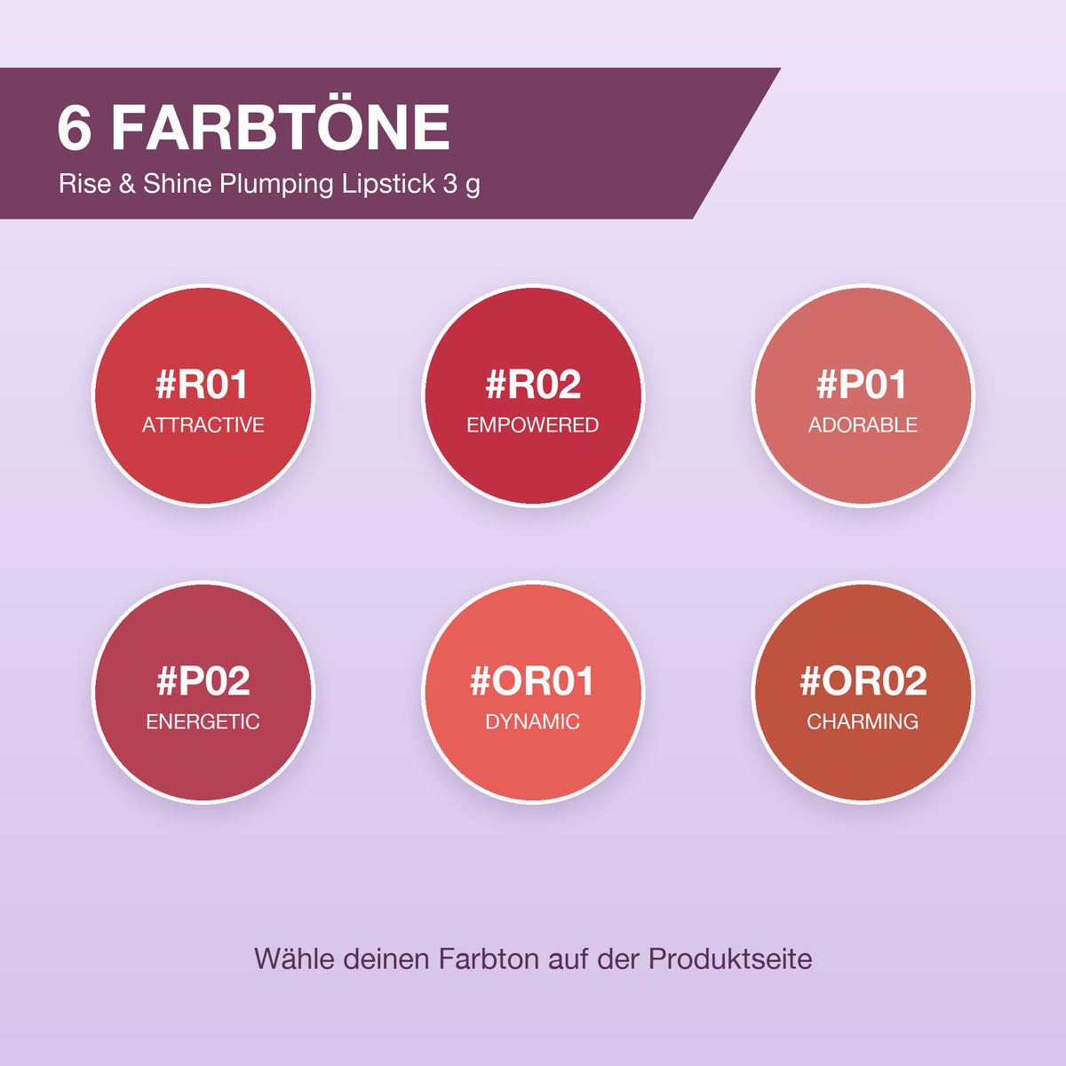 Srichand Rise & Shine Plumping Lipstick 3 g | Alle Farbtöne