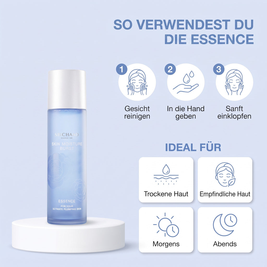 Srichand Skin Moisture Burst Essence 150 ml | How to use