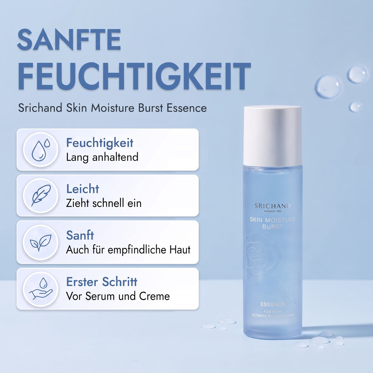 Srichand Skin Moisture Burst Essence 150 ml | Benefits