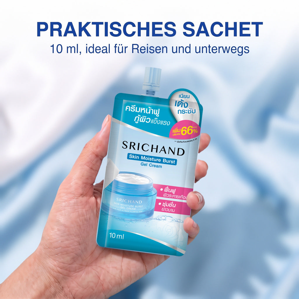 Srichand Skin Moisture Burst Gel Cream Sachet (10 ml) | Handy on the go
