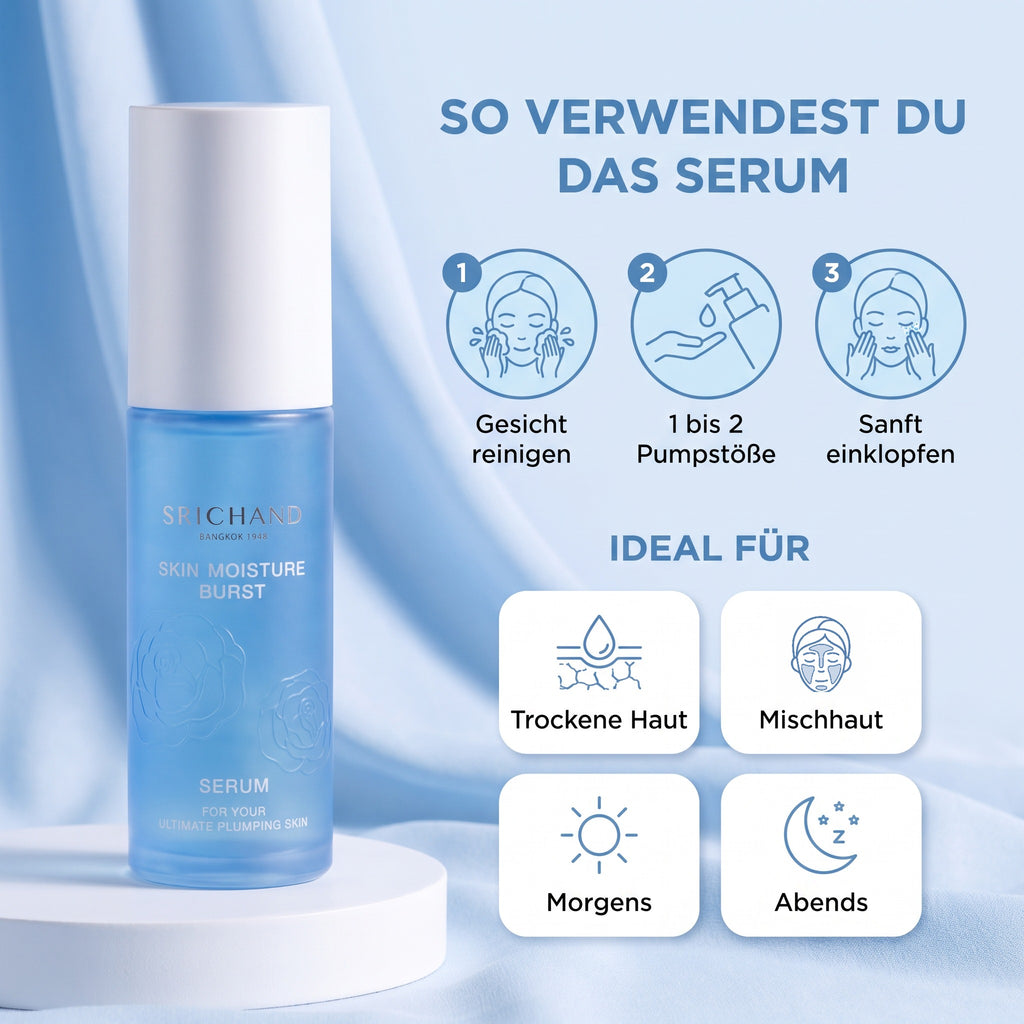 Srichand Skin Moisture Burst Serum 50 ml | How to use