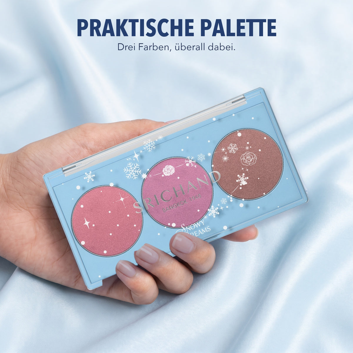 Srichand Snowy Dreams Cheek Palette 9 g | Praktische Palette