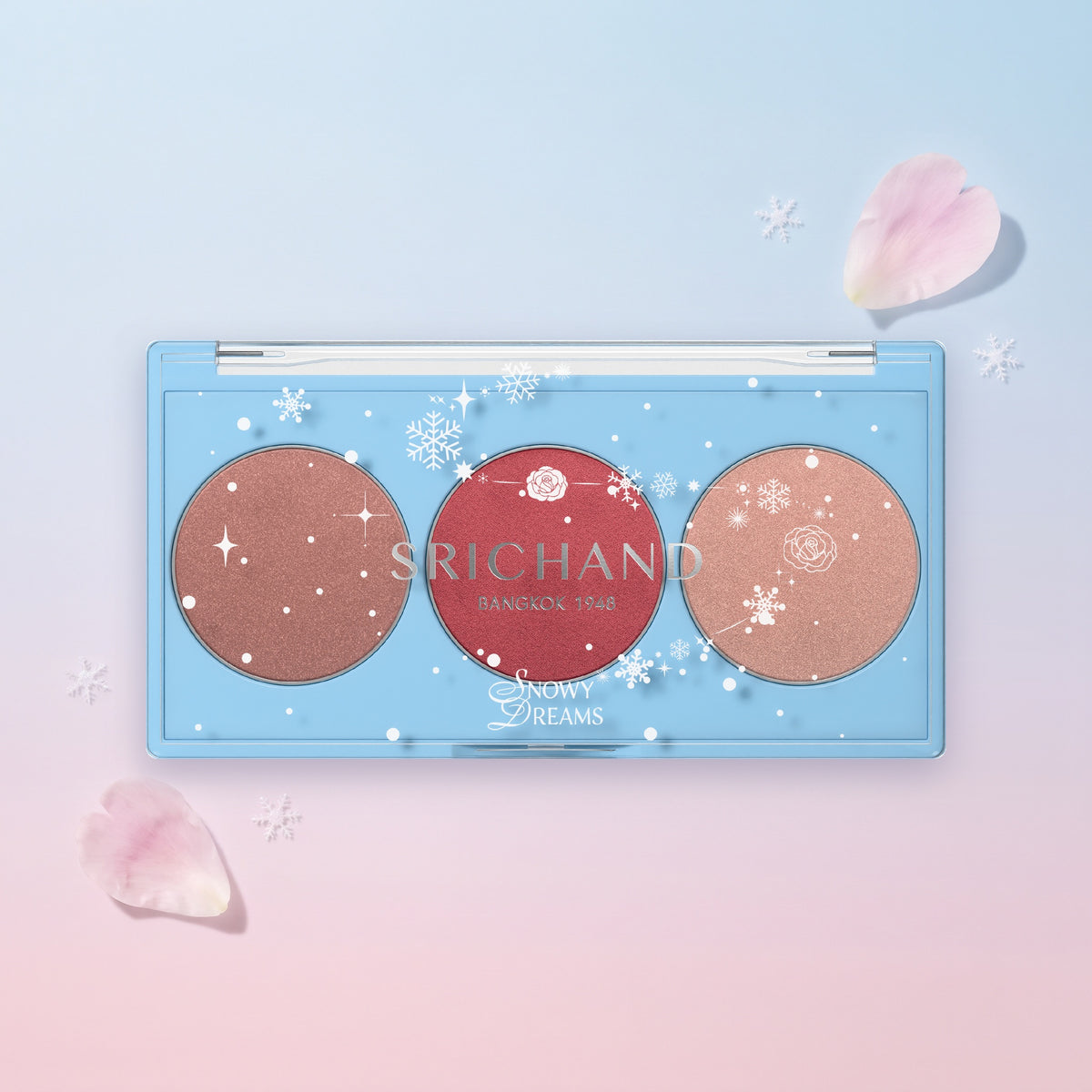 Srichand Snowy Dreams Cheek Palette 9 g | 03 Crimson Chill