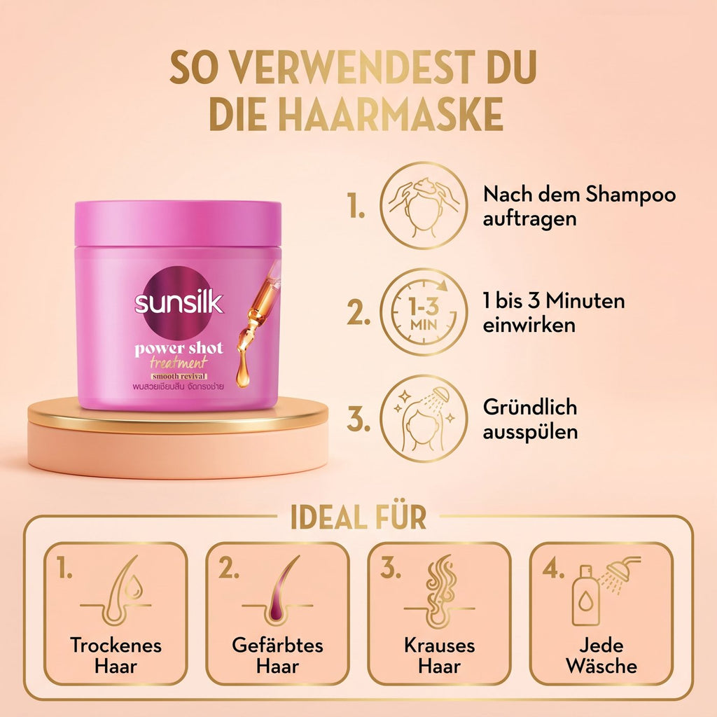 Sunsilk Haarmaske Thai-Edition (250 ml) – So verwendest du