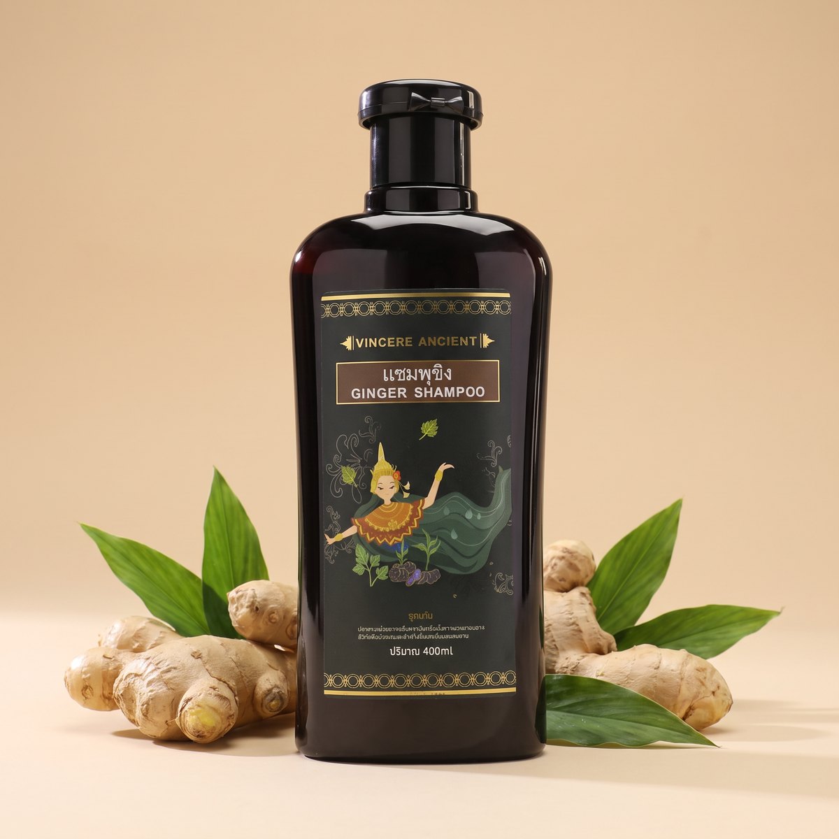 Vincere Ancient Black Ginger Shampoo – Product image