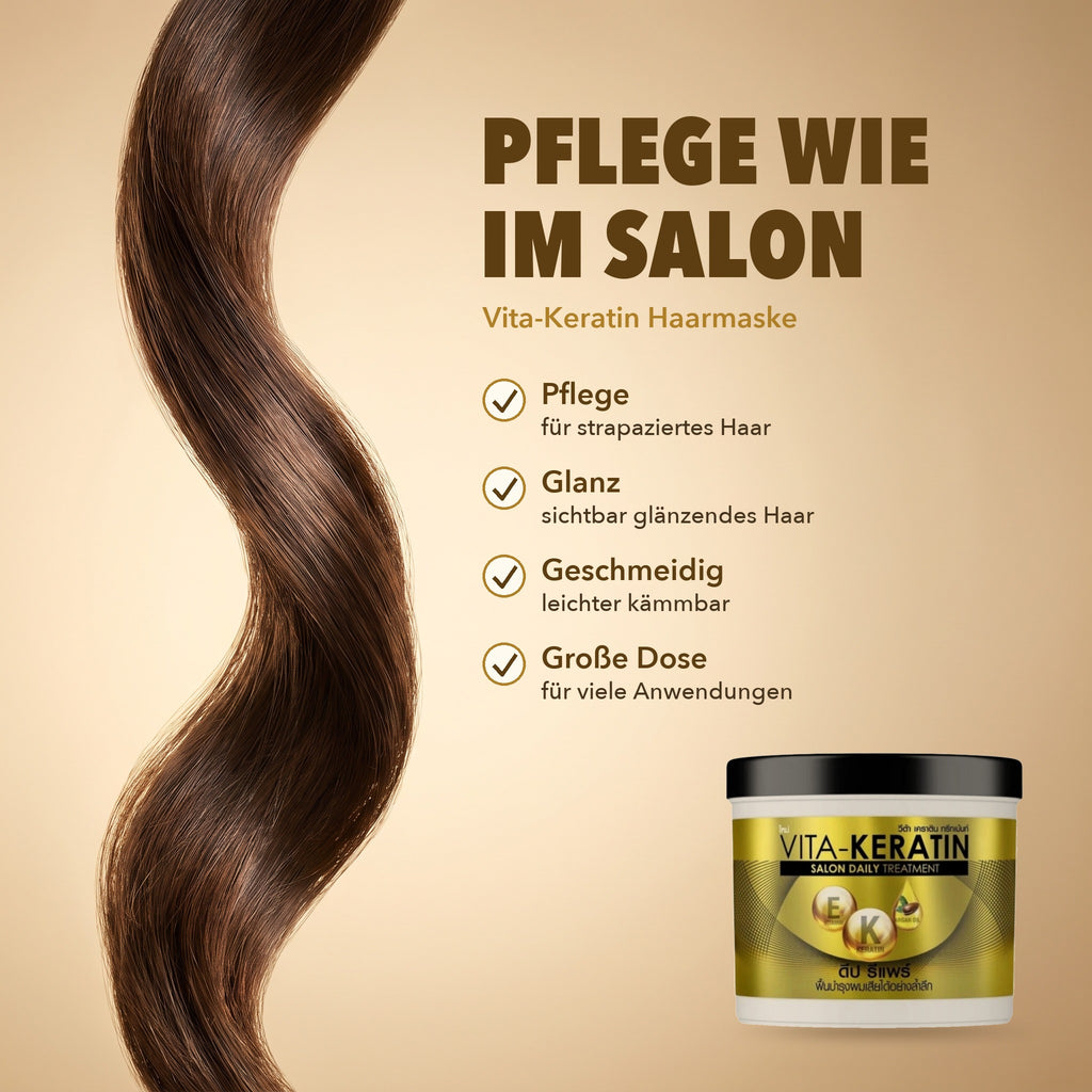 Vita-Keratin hair mask: salon-style care for stressed hair